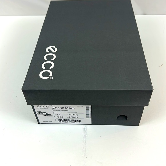 ECCO Felicia Leather Wedge Sandal Chili Red Velcro Closure EU 42 US 11-… - Picture 10 of 10